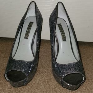 Glitter high heels